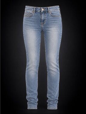 Jordache Girls Size 14 Skinny Jeans Light Wash Stretch Denim 26” Inseam